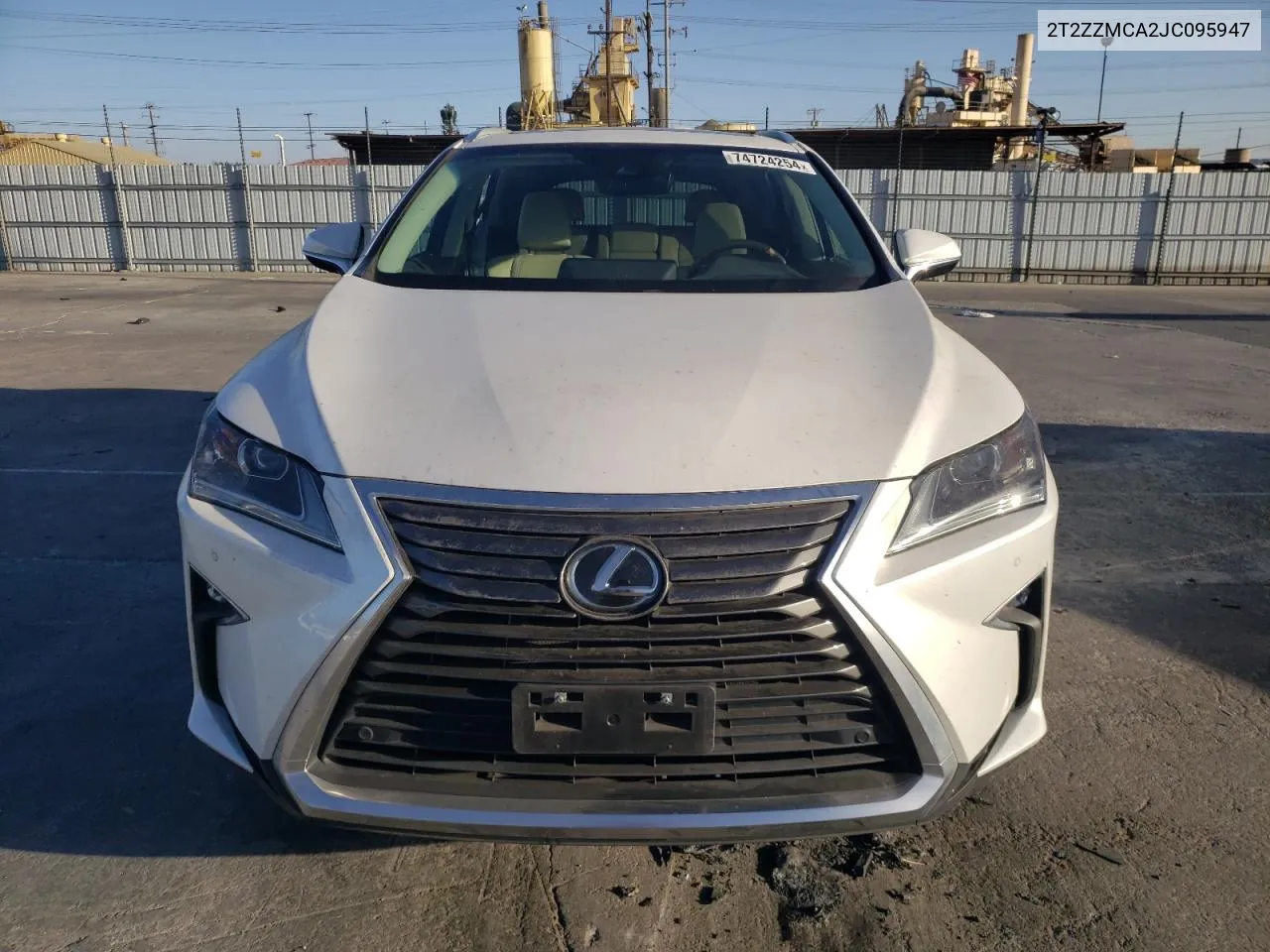 2018 Lexus Rx 350 Base VIN: 2T2ZZMCA2JC095947 Lot: 74724254