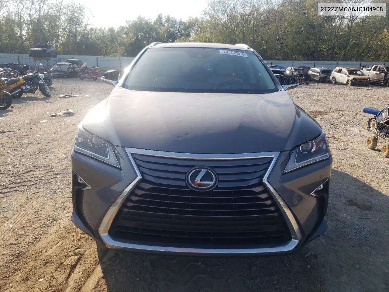 2018 Lexus Rx 350 Base VIN: 2T2ZZMCA6JC104908 Lot: 74792364