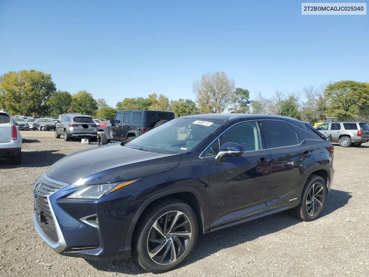 2018 Lexus Rx 450H Base VIN: 2T2BGMCA0JC025340 Lot: 74988174