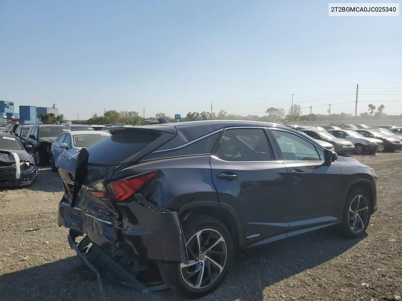 2018 Lexus Rx 450H Base VIN: 2T2BGMCA0JC025340 Lot: 74988174