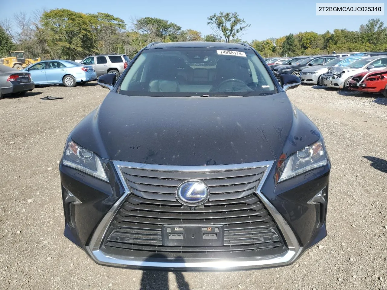 2018 Lexus Rx 450H Base VIN: 2T2BGMCA0JC025340 Lot: 74988174