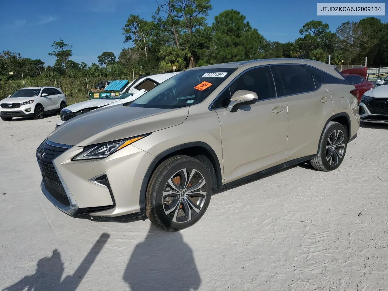 2018 Lexus Rx 350 L VIN: JTJDZKCA6J2009134 Lot: 75011284