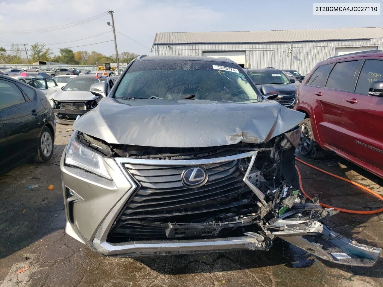 2018 Lexus Rx 450H Base VIN: 2T2BGMCA4JC027110 Lot: 75229974