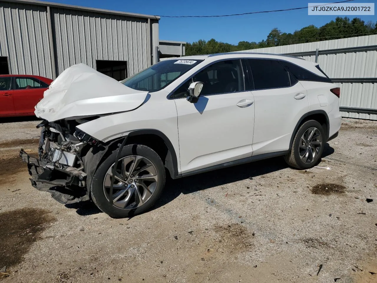 2018 Lexus Rx 350 L VIN: JTJGZKCA9J2001722 Lot: 75235634