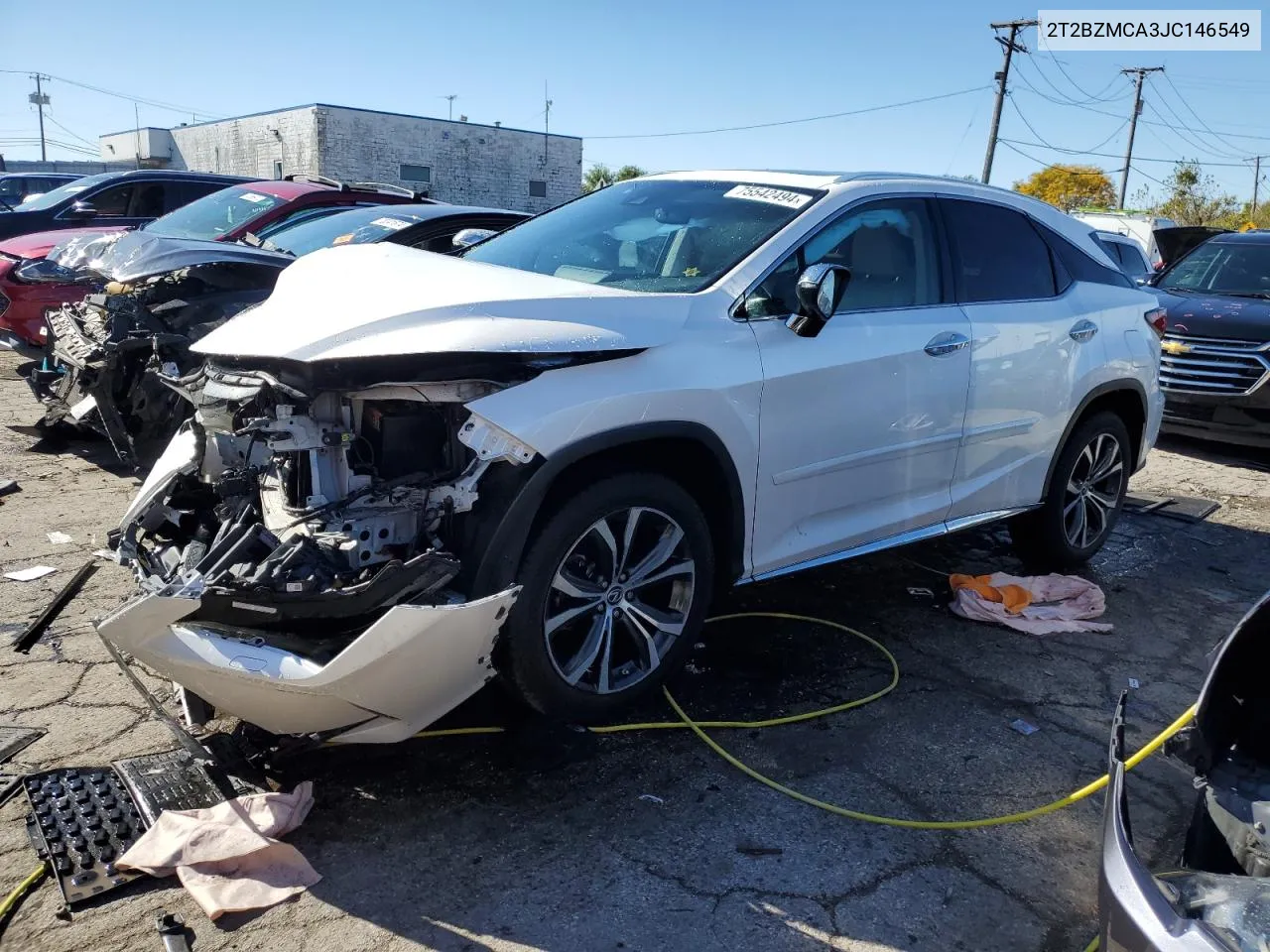 2018 Lexus Rx 350 Base VIN: 2T2BZMCA3JC146549 Lot: 75542494