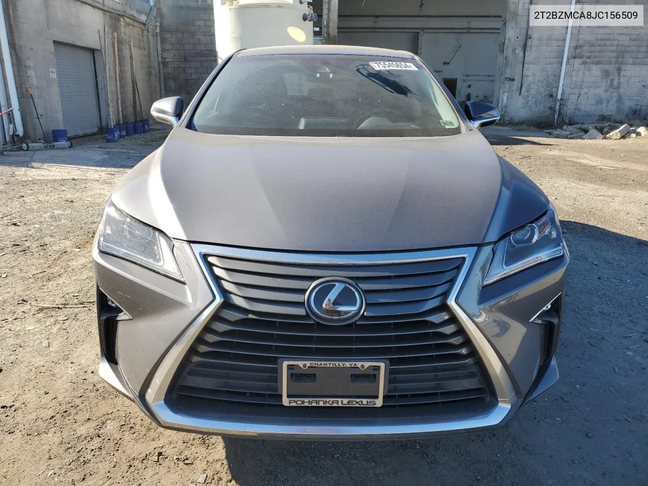 2018 Lexus Rx 350 Base VIN: 2T2BZMCA8JC156509 Lot: 75545654