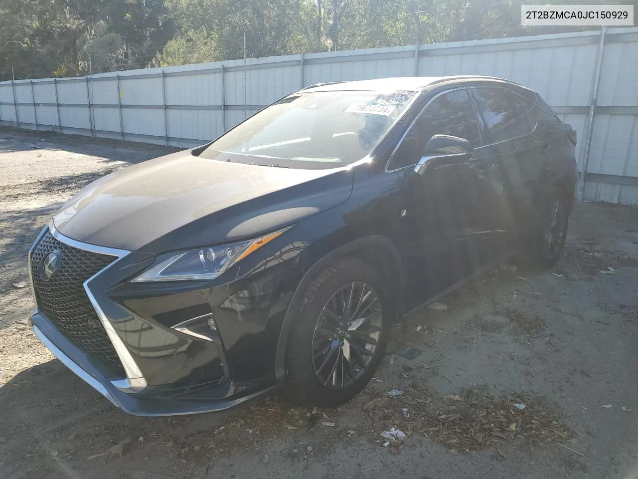 2018 Lexus Rx 350 Base VIN: 2T2BZMCA0JC150929 Lot: 75673734