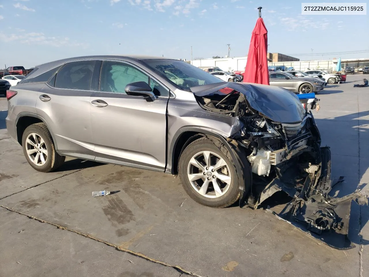 2018 Lexus Rx 350 Base VIN: 2T2ZZMCA6JC115925 Lot: 76248174