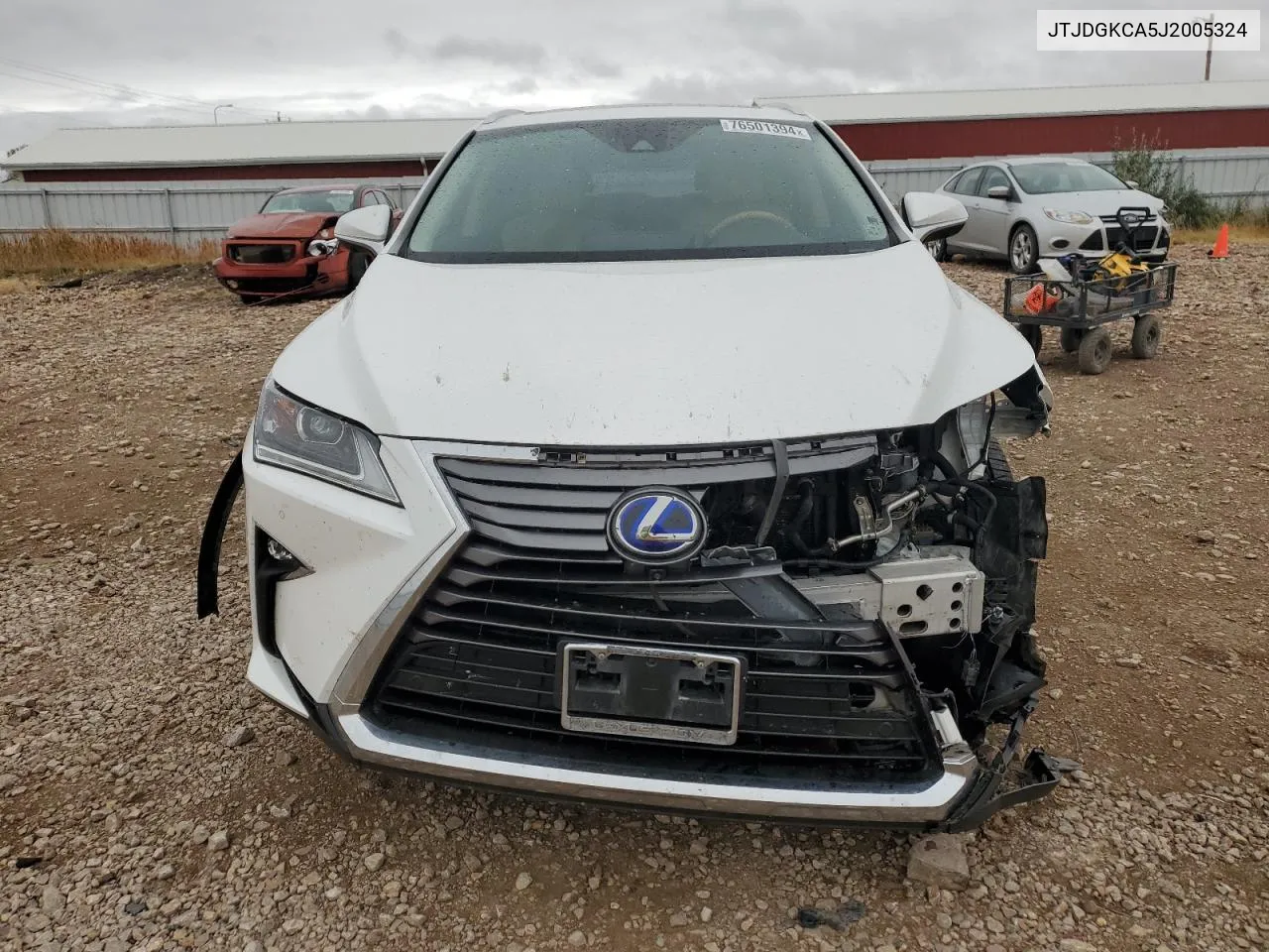 2018 Lexus Rx 450H L Base VIN: JTJDGKCA5J2005324 Lot: 76501394