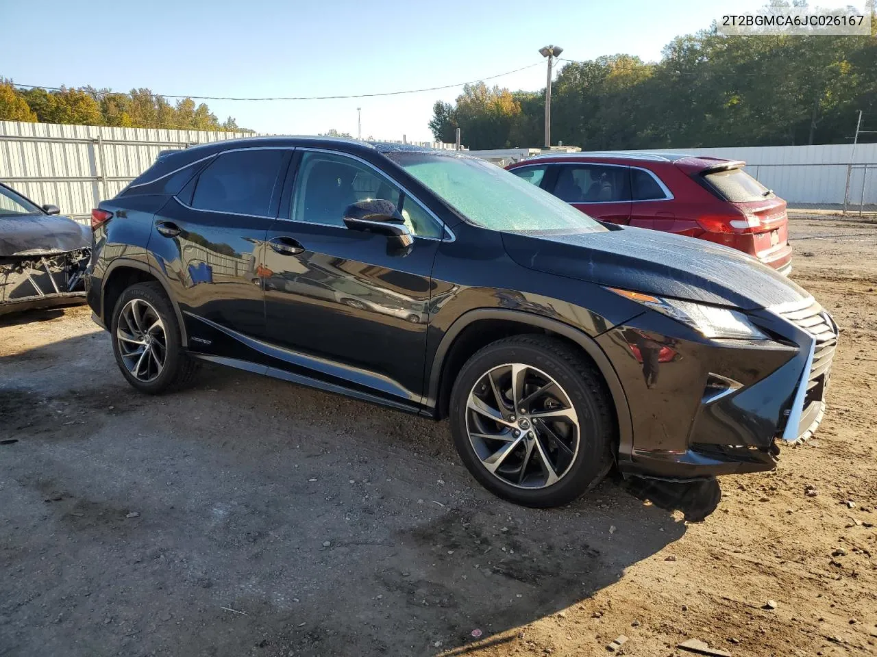 2018 Lexus Rx 450H Base VIN: 2T2BGMCA6JC026167 Lot: 76870474