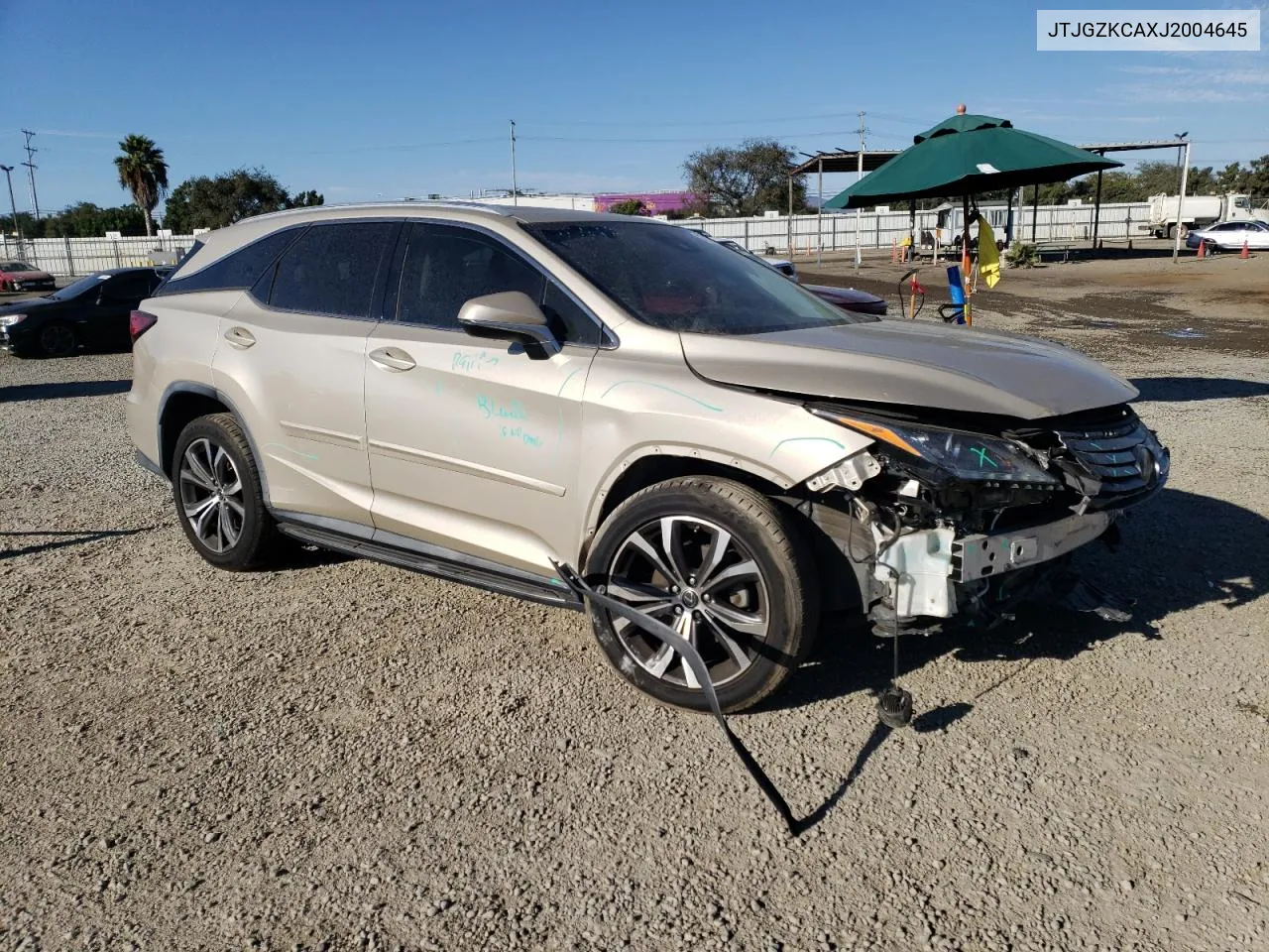 2018 Lexus Rx 350 L VIN: JTJGZKCAXJ2004645 Lot: 77690274