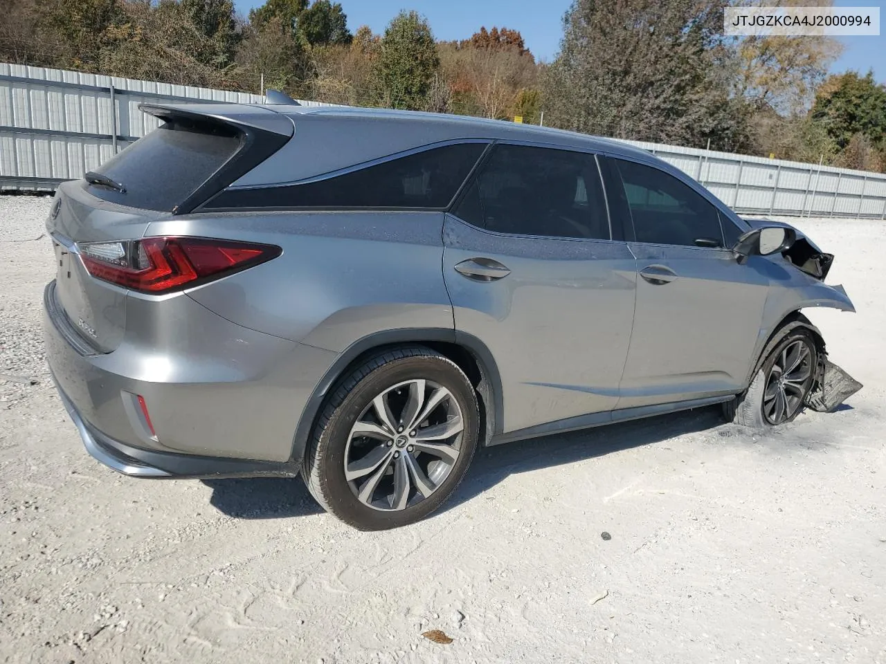 2018 Lexus Rx 350 L VIN: JTJGZKCA4J2000994 Lot: 77836024