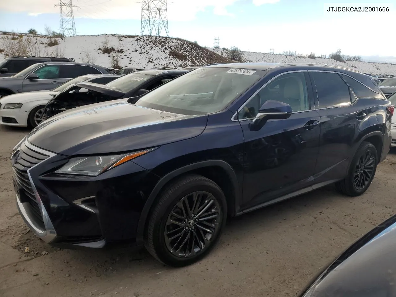 2018 Lexus Rx 450H L Base VIN: JTJDGKCA2J2001666 Lot: 80576504