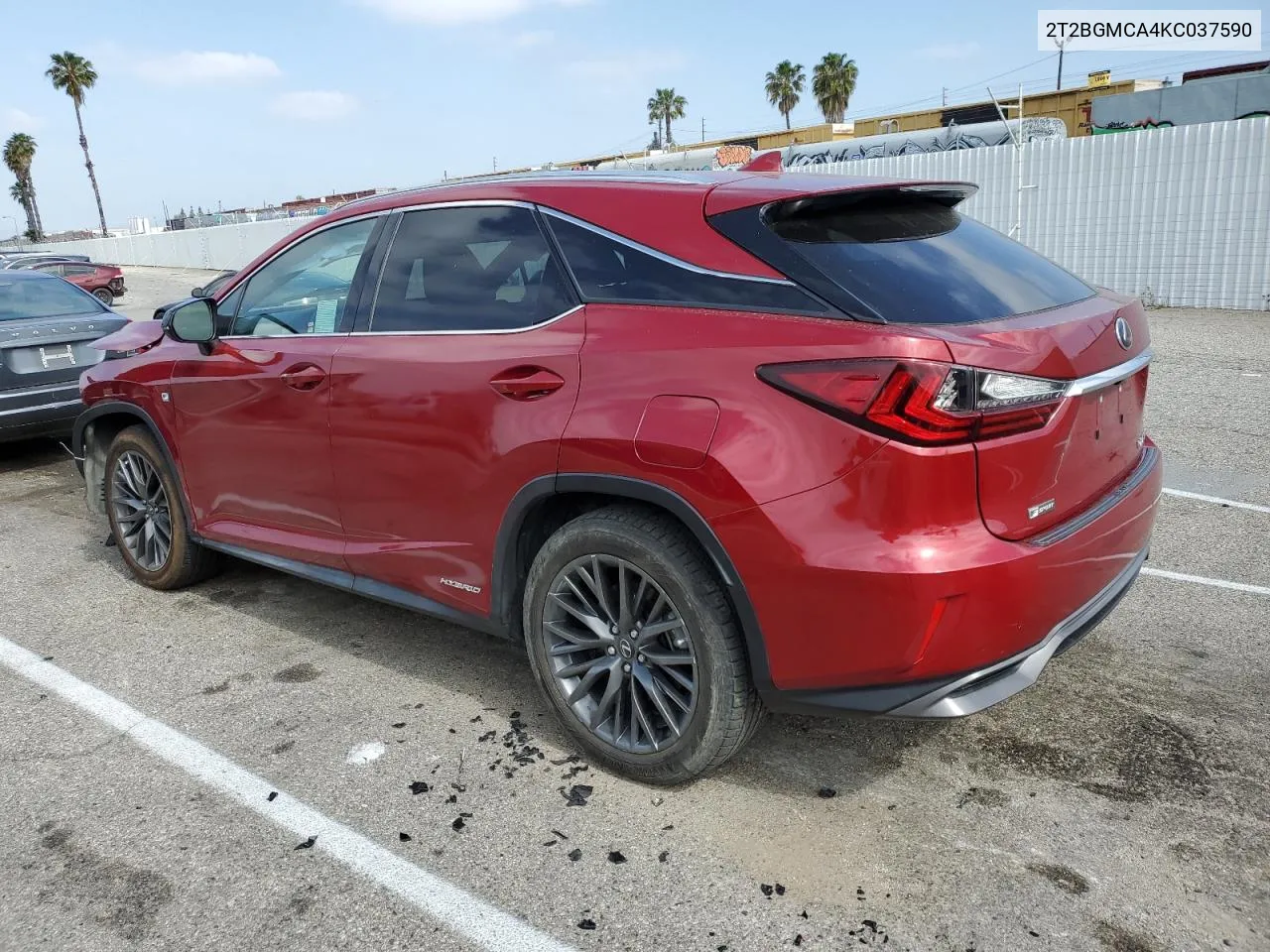 2019 Lexus Rx 450H Base VIN: 2T2BGMCA4KC037590 Lot: 54397974