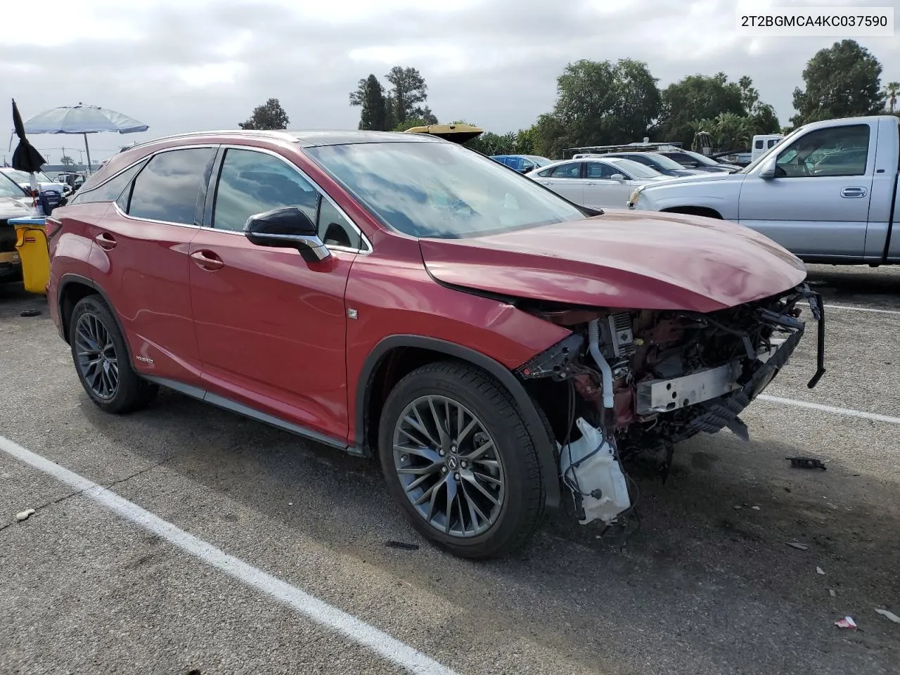 2019 Lexus Rx 450H Base VIN: 2T2BGMCA4KC037590 Lot: 54397974