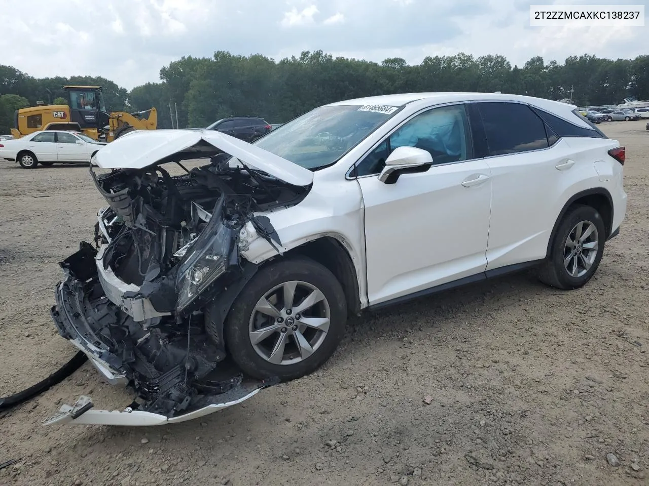 2019 Lexus Rx 350 Base VIN: 2T2ZZMCAXKC138237 Lot: 61465684