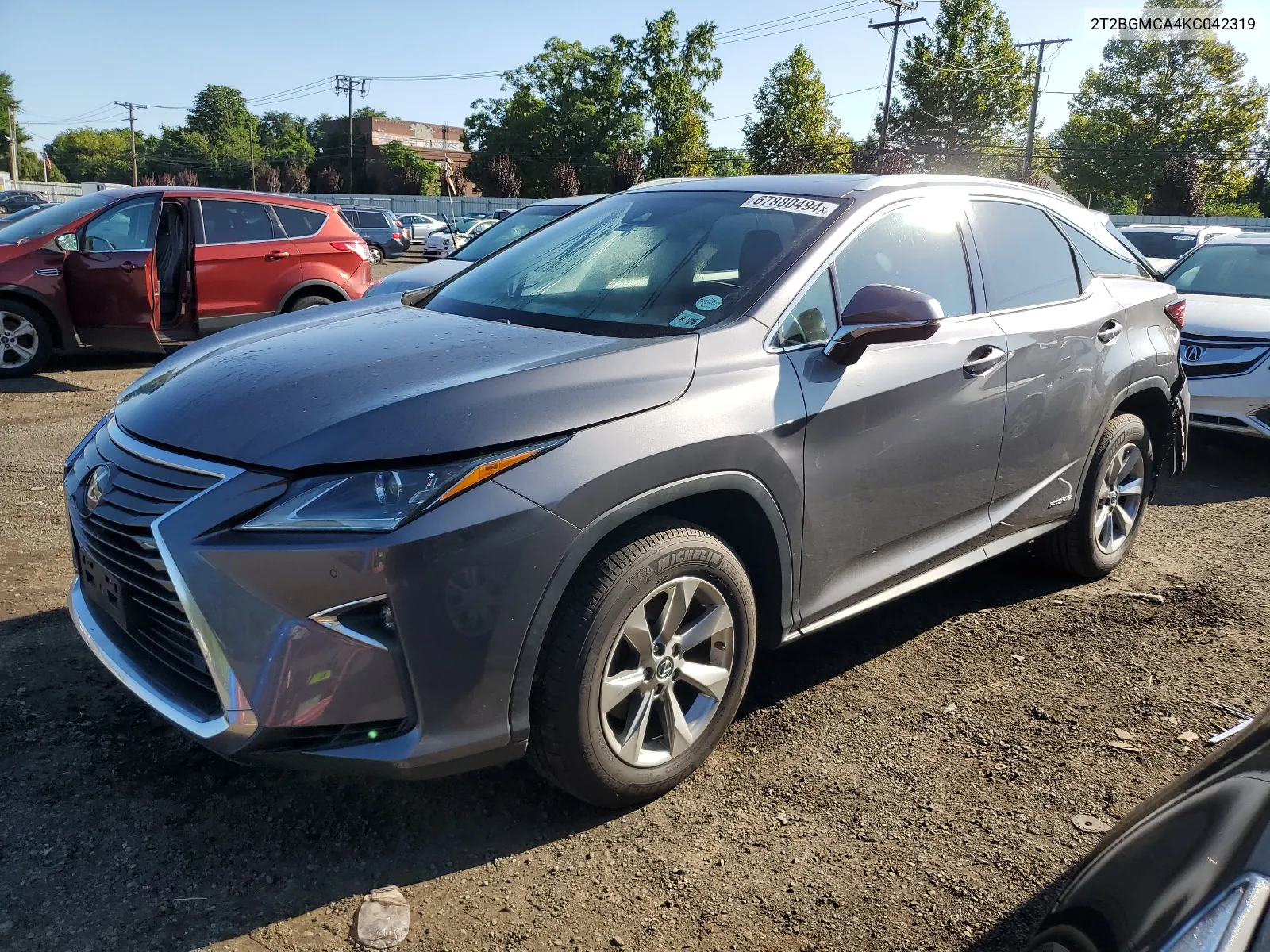 2019 Lexus Rx 450H Base VIN: 2T2BGMCA4KC042319 Lot: 67880494