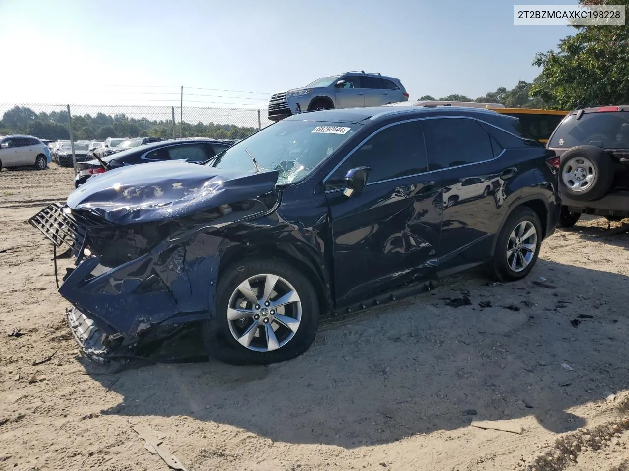 2019 Lexus Rx 350 Base VIN: 2T2BZMCAXKC198228 Lot: 68792644