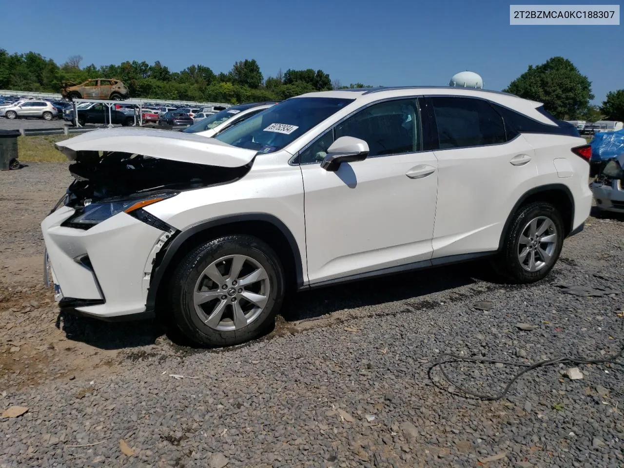 2019 Lexus Rx 350 Base VIN: 2T2BZMCA0KC188307 Lot: 69762934