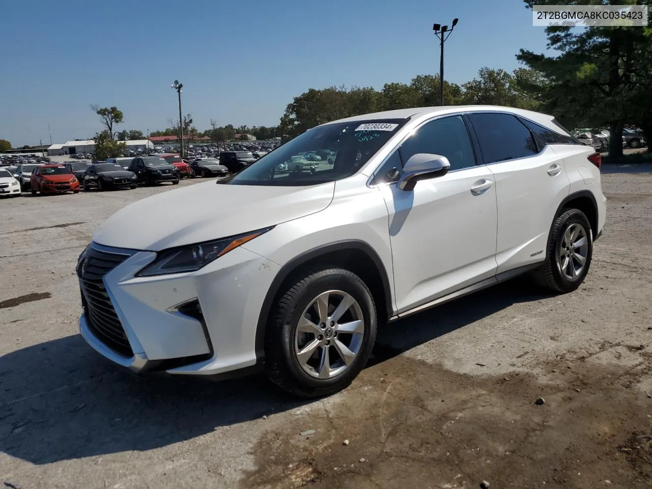 2019 Lexus Rx 450H Base VIN: 2T2BGMCA8KC035423 Lot: 70230334