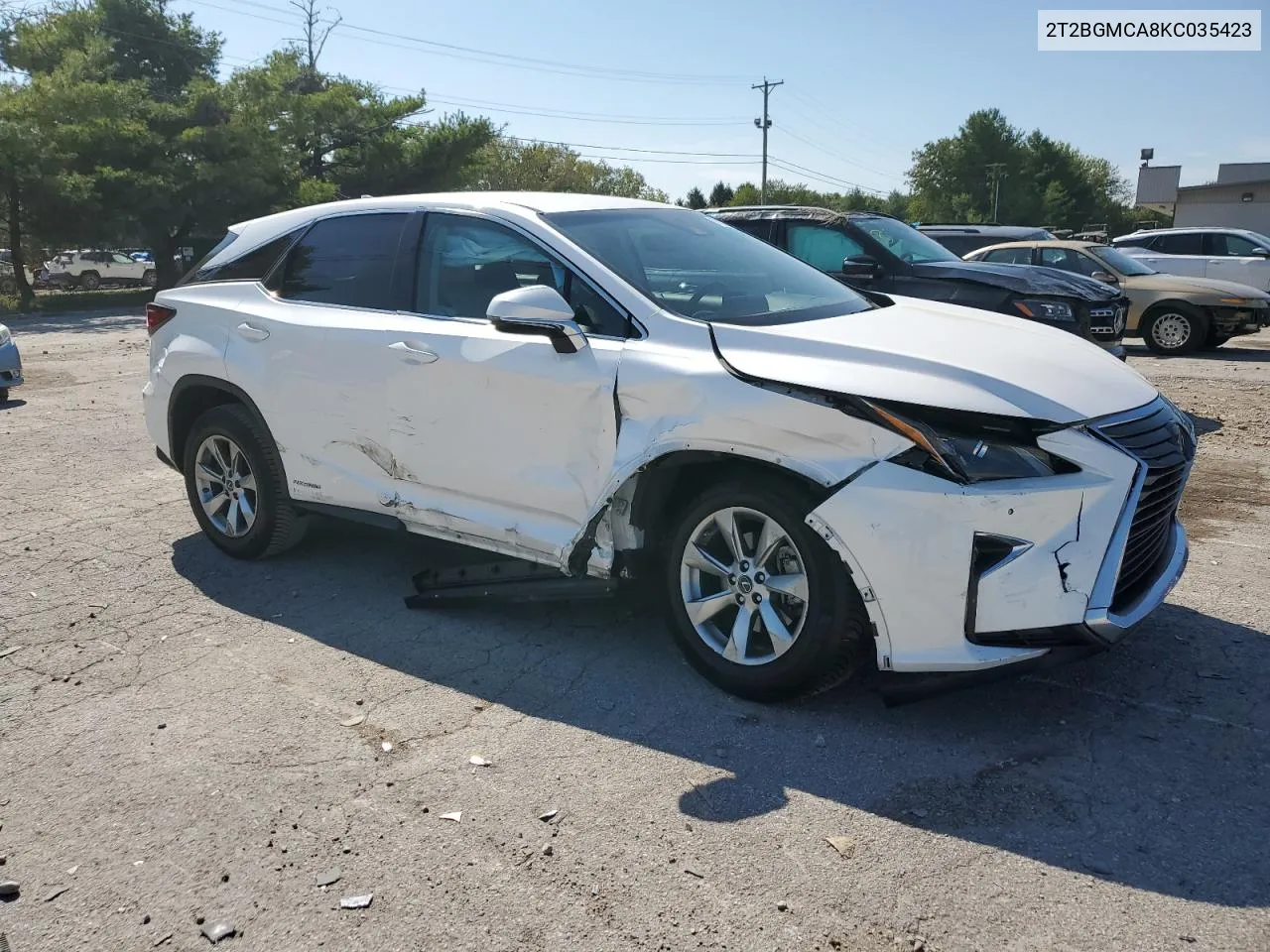 2019 Lexus Rx 450H Base VIN: 2T2BGMCA8KC035423 Lot: 70230334