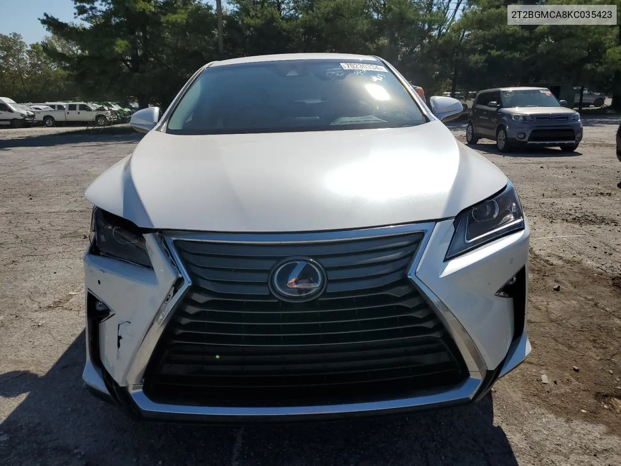 2019 Lexus Rx 450H Base VIN: 2T2BGMCA8KC035423 Lot: 70230334