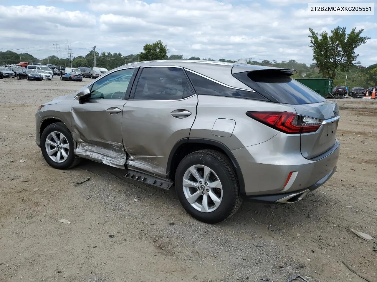 2019 Lexus Rx 350 Base VIN: 2T2BZMCAXKC205551 Lot: 70688084