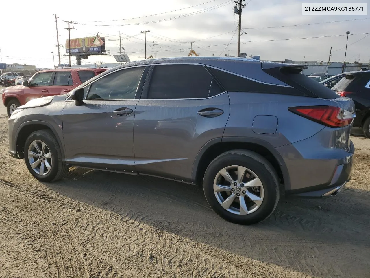 2019 Lexus Rx 350 Base VIN: 2T2ZZMCA9KC136771 Lot: 71251254