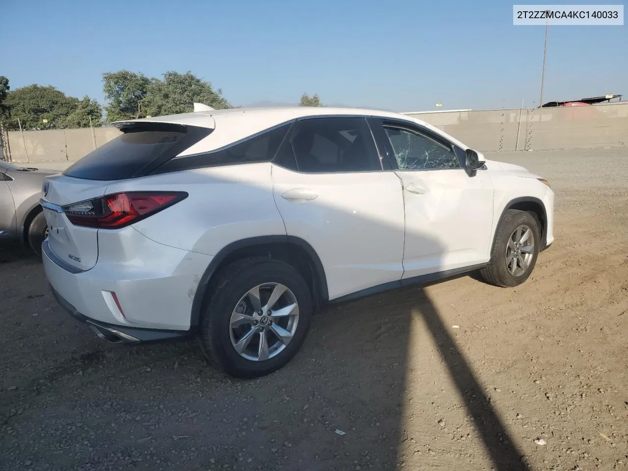 2019 Lexus Rx 350 Base VIN: 2T2ZZMCA4KC140033 Lot: 71274434