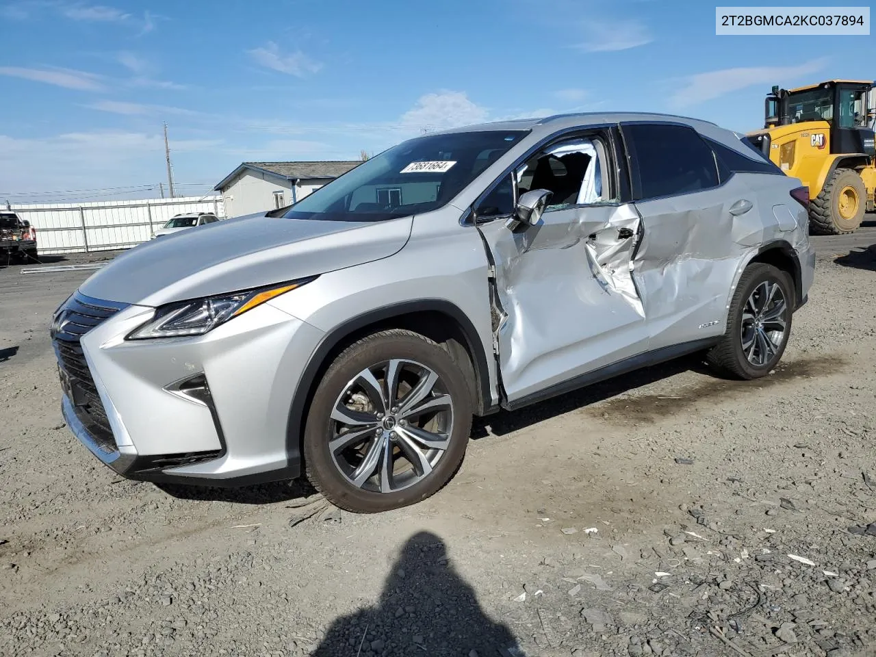 2019 Lexus Rx 450H Base VIN: 2T2BGMCA2KC037894 Lot: 73681664