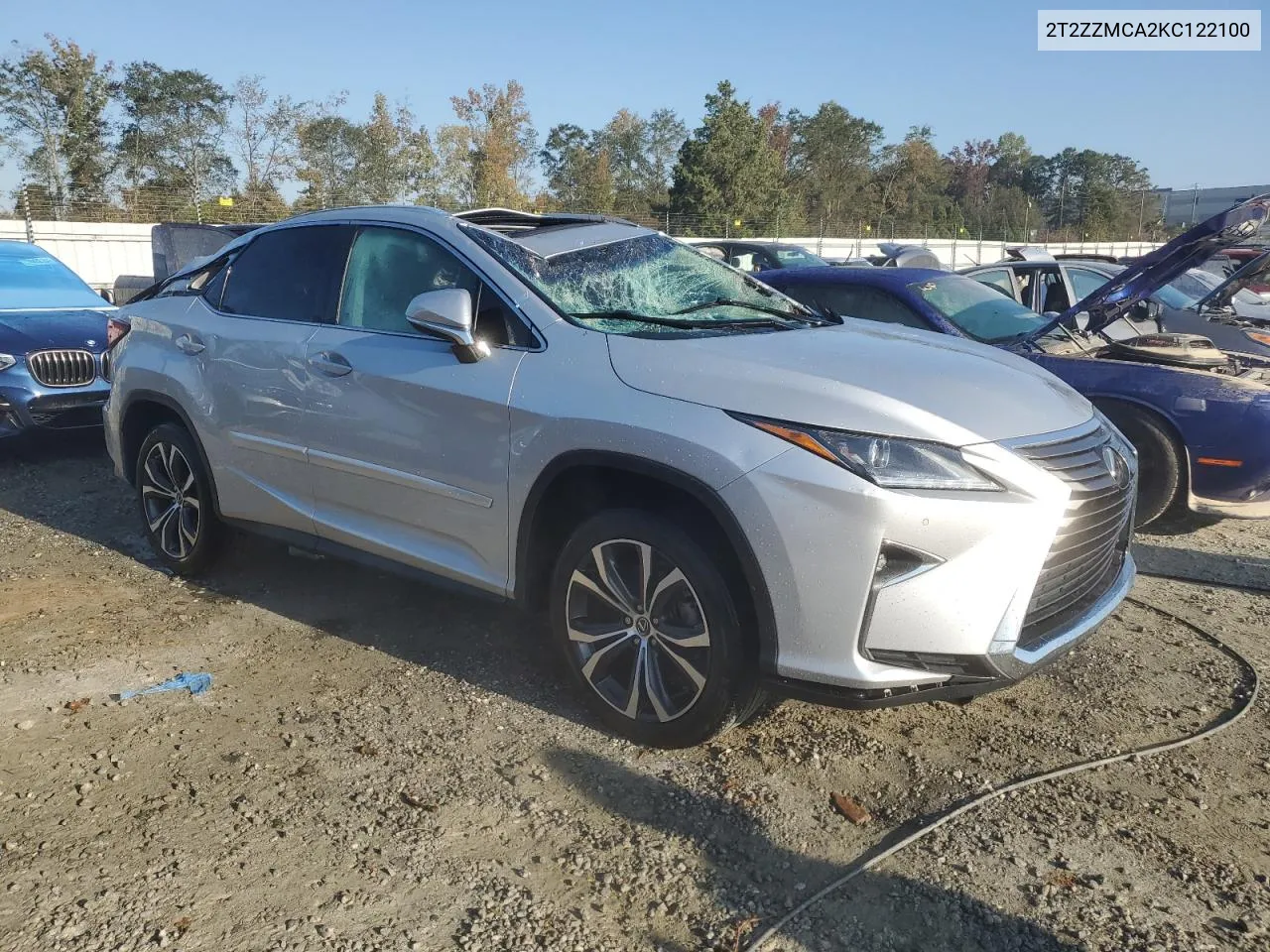 2019 Lexus Rx 350 Base VIN: 2T2ZZMCA2KC122100 Lot: 73801514