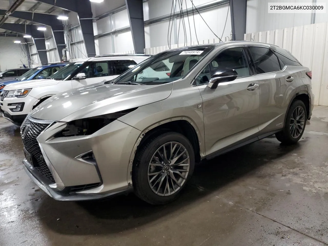 2019 Lexus Rx 450H Base VIN: 2T2BGMCA6KC030009 Lot: 74048974