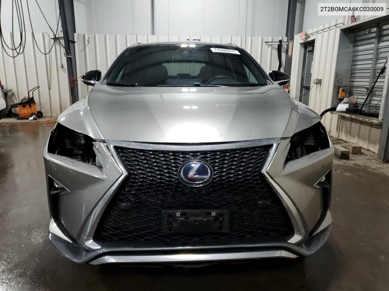 2019 Lexus Rx 450H Base VIN: 2T2BGMCA6KC030009 Lot: 74048974