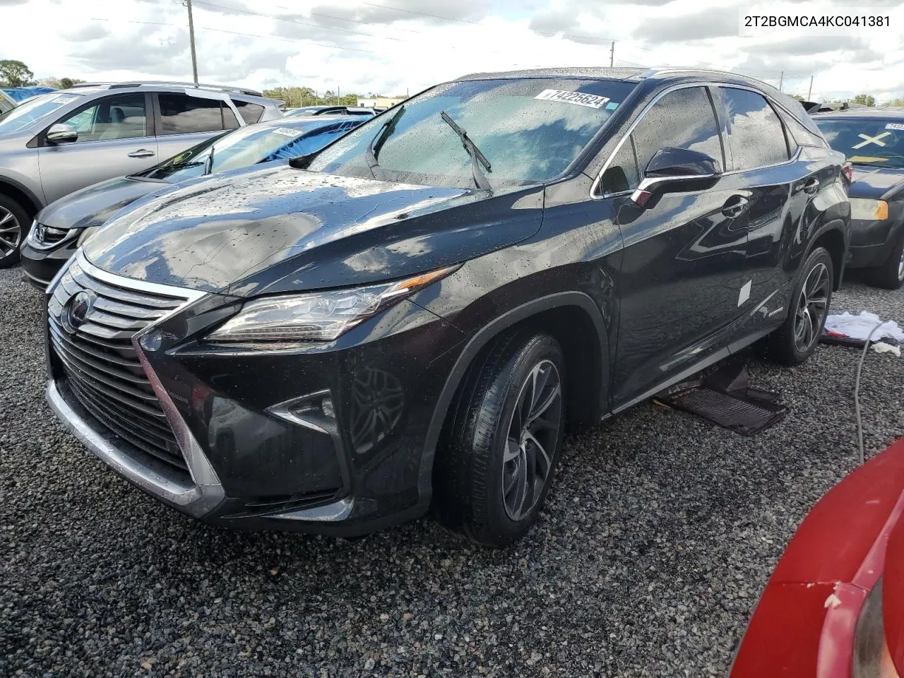 2019 Lexus Rx 450H Base VIN: 2T2BGMCA4KC041381 Lot: 74225624