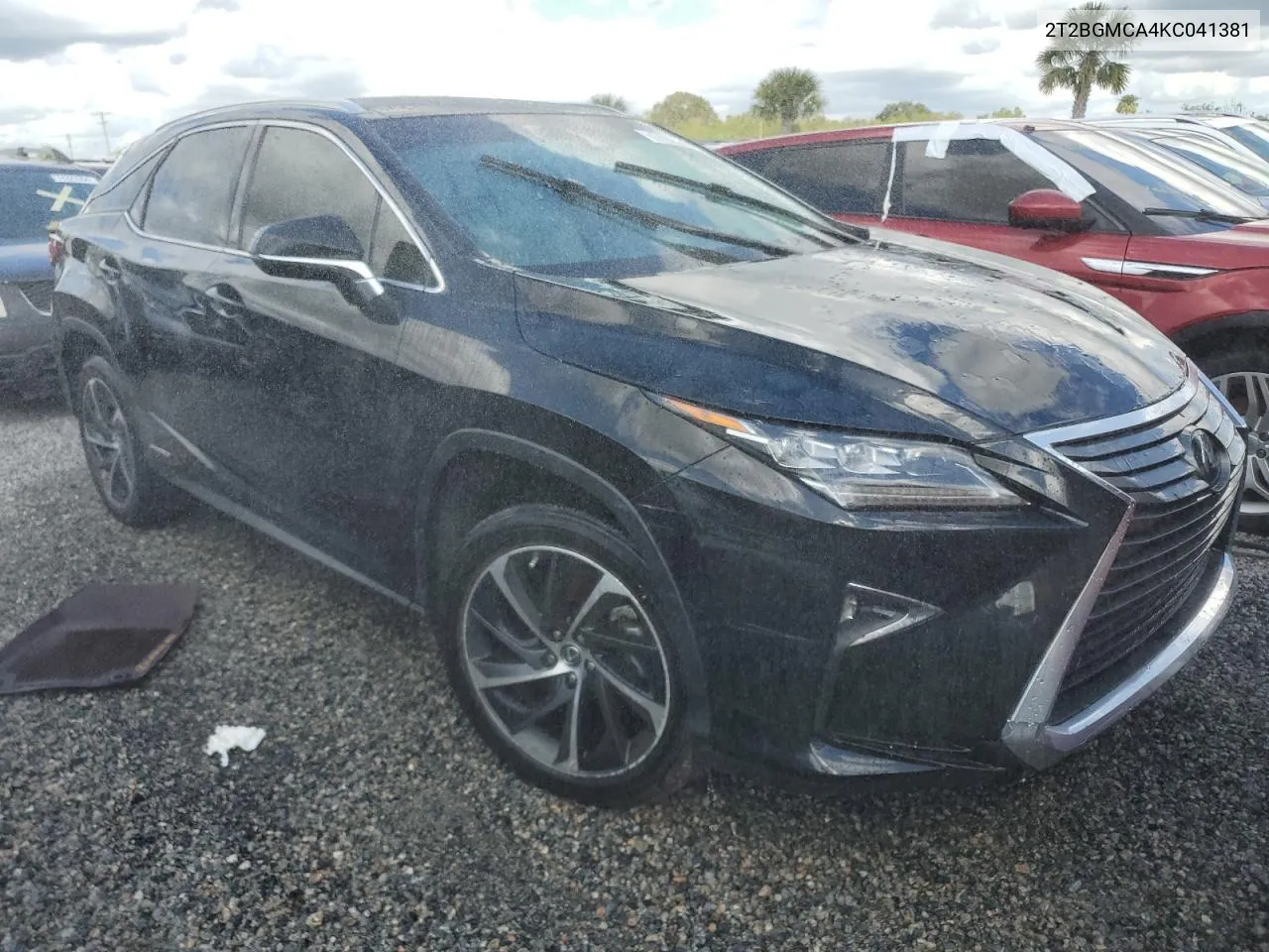 2019 Lexus Rx 450H Base VIN: 2T2BGMCA4KC041381 Lot: 74225624