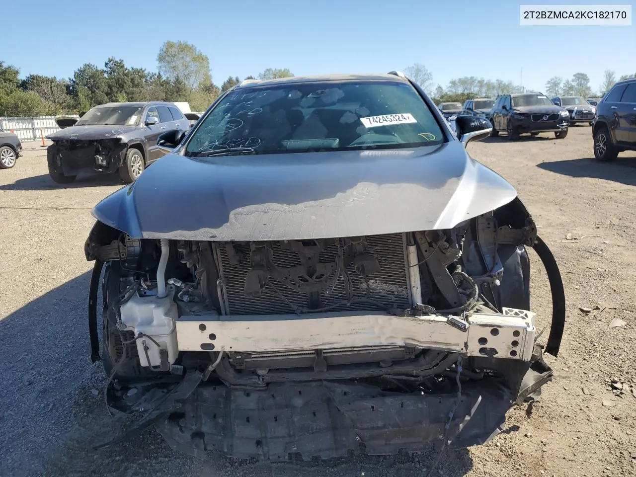 2019 Lexus Rx 350 Base VIN: 2T2BZMCA2KC182170 Lot: 74245324