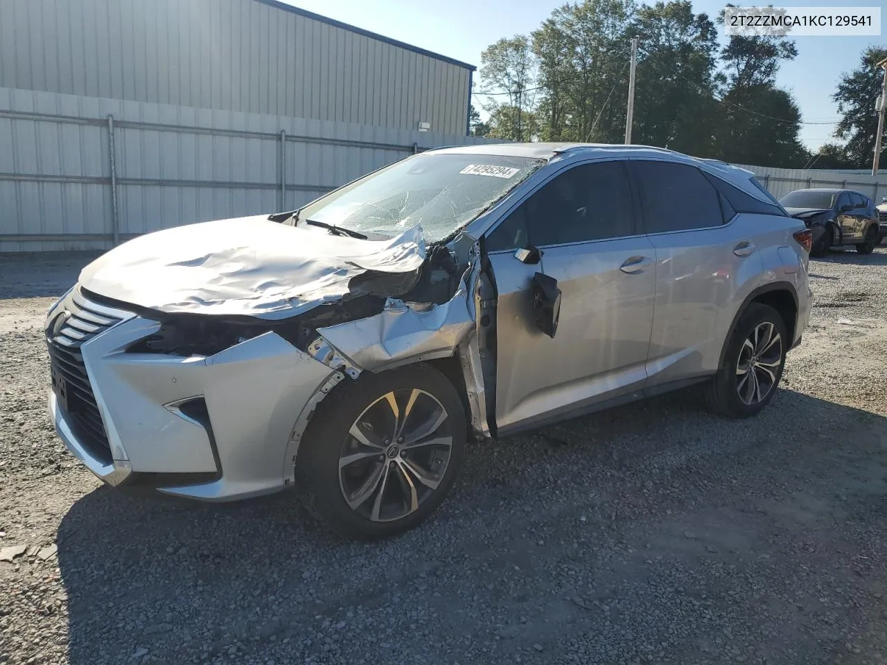 2019 Lexus Rx 350 Base VIN: 2T2ZZMCA1KC129541 Lot: 74295294