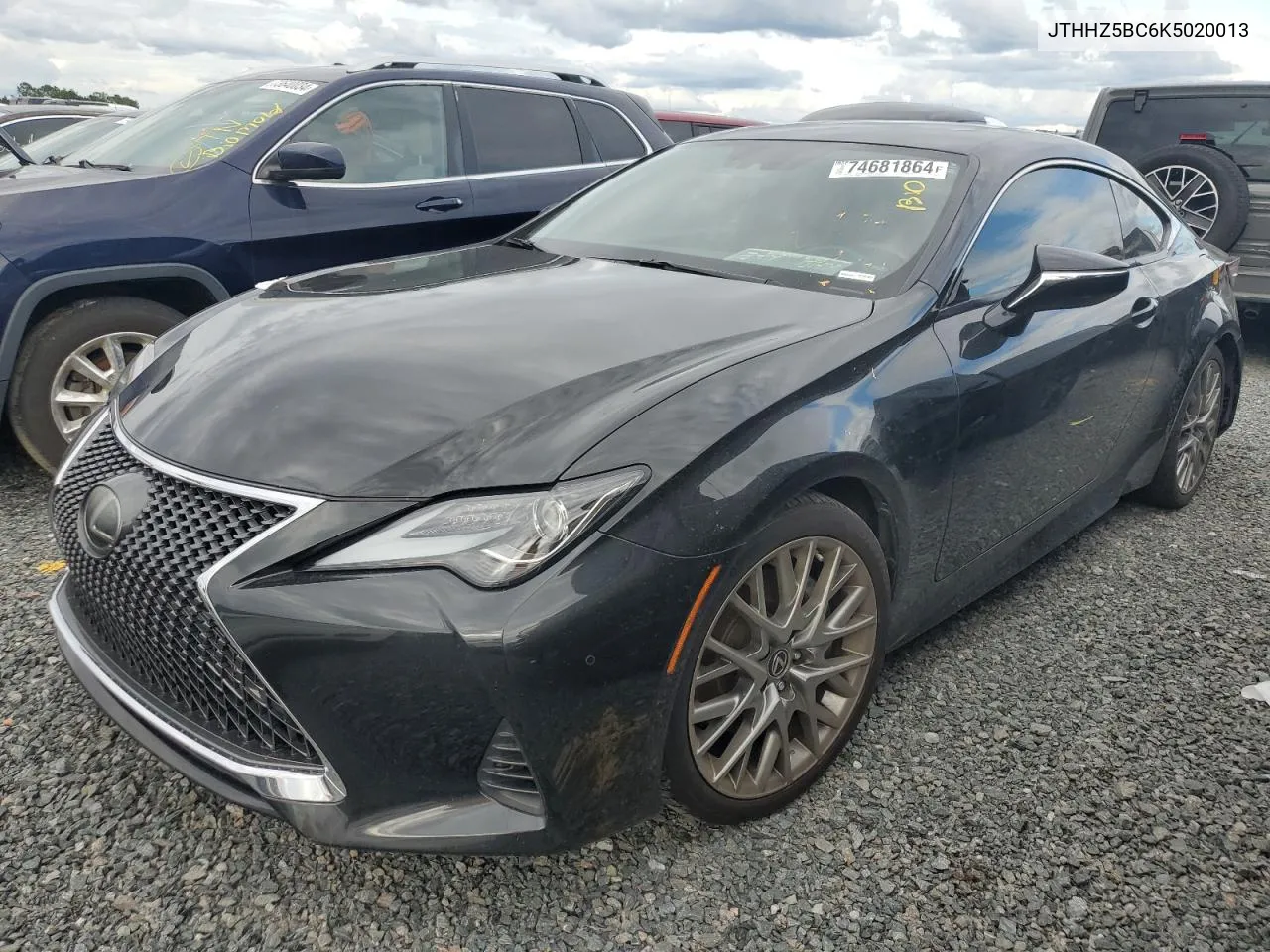 2019 Lexus Rc 350 VIN: JTHHZ5BC6K5020013 Lot: 74681864