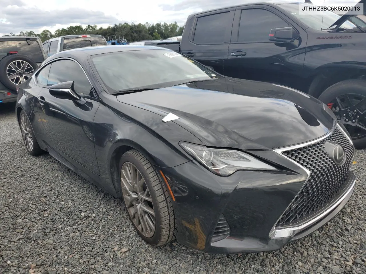 2019 Lexus Rc 350 VIN: JTHHZ5BC6K5020013 Lot: 74681864