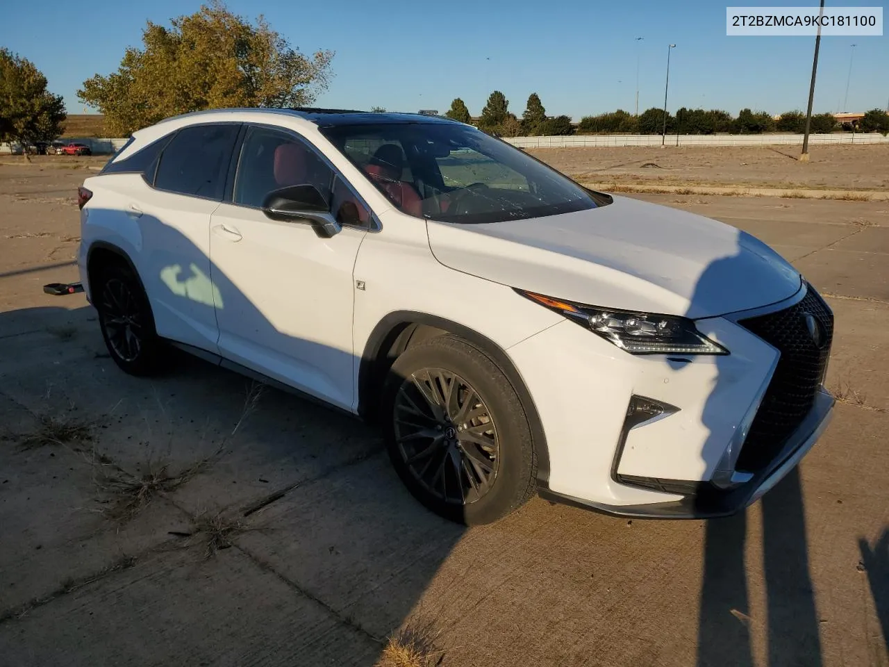 2019 Lexus Rx 350 Base VIN: 2T2BZMCA9KC181100 Lot: 75392414