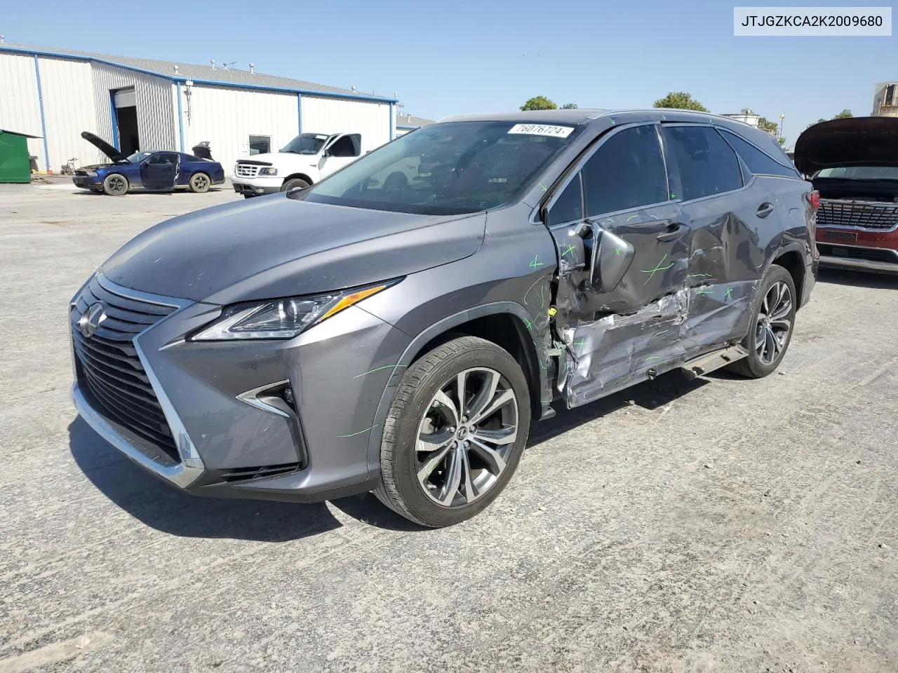 2019 Lexus Rx 350 L VIN: JTJGZKCA2K2009680 Lot: 76076724