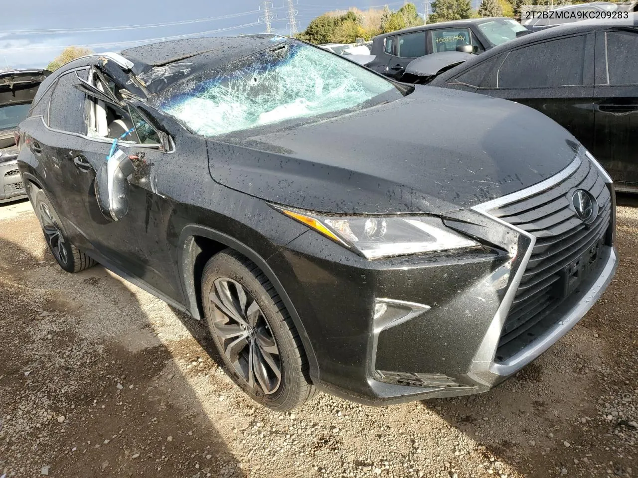 2019 Lexus Rx 350 Base VIN: 2T2BZMCA9KC209283 Lot: 76118064