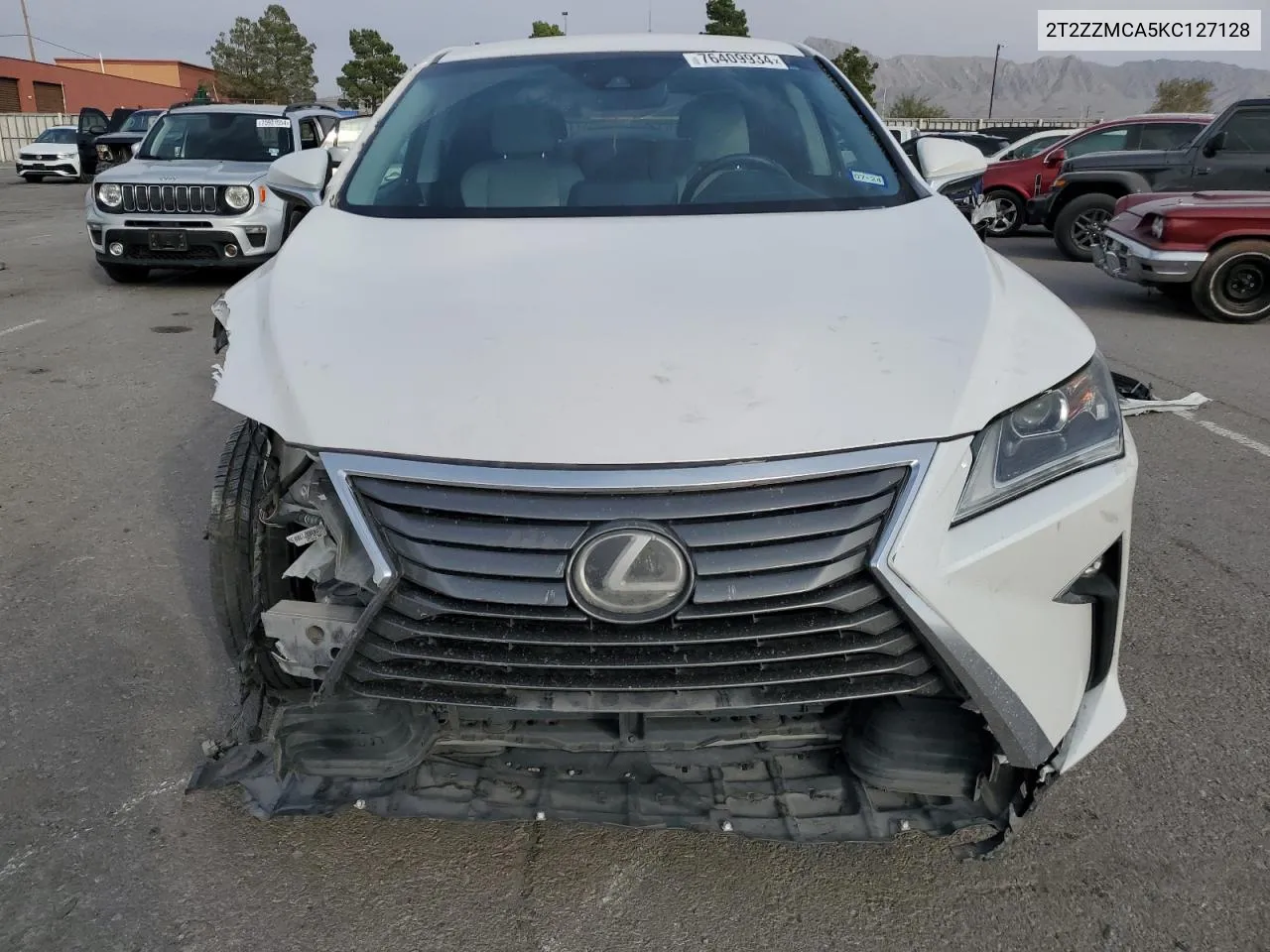 2019 Lexus Rx 350 Base VIN: 2T2ZZMCA5KC127128 Lot: 76409934