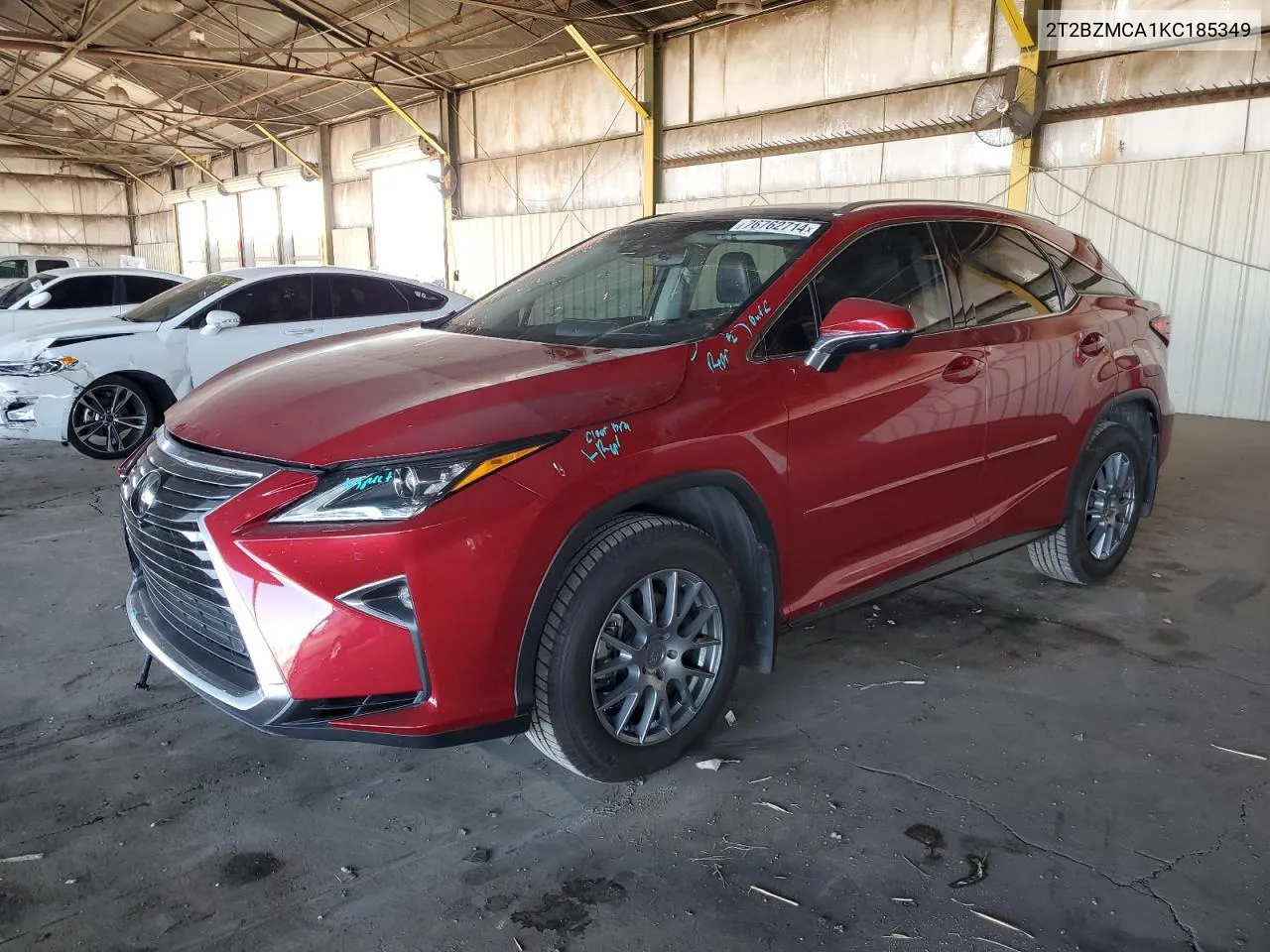 2019 Lexus Rx 350 Base VIN: 2T2BZMCA1KC185349 Lot: 76762714