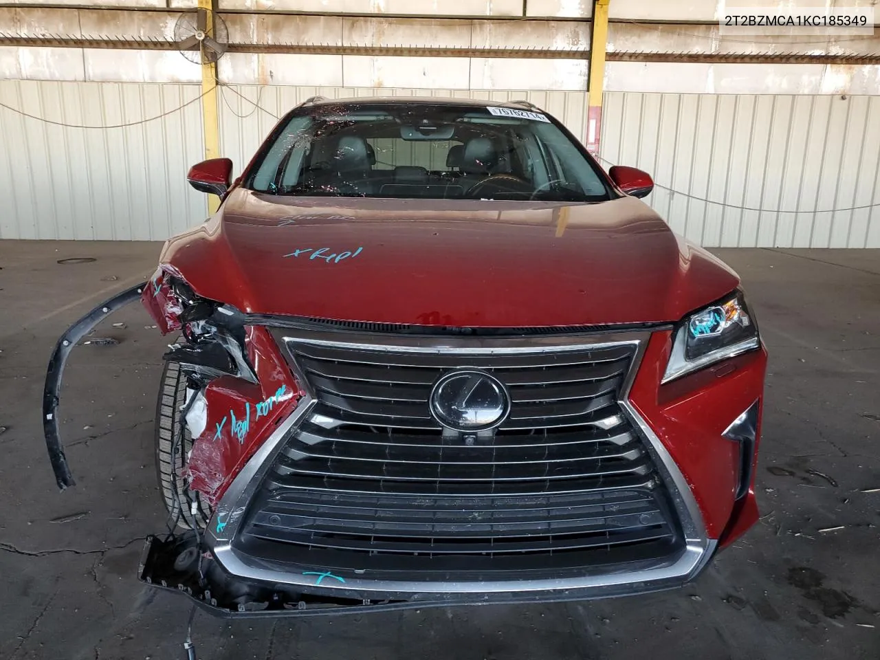 2019 Lexus Rx 350 Base VIN: 2T2BZMCA1KC185349 Lot: 76762714