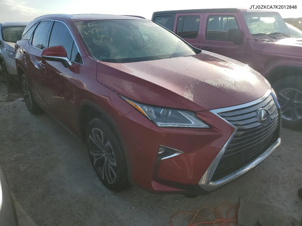 2019 Lexus Rx 350 L VIN: JTJGZKCA7K2012848 Lot: 76798774