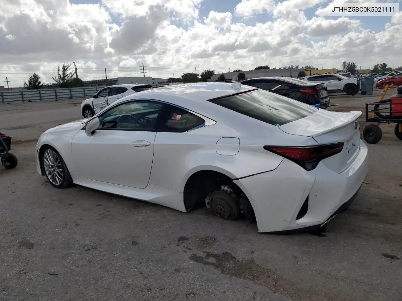 2019 Lexus Rc 350 VIN: JTHHZ5BC0K5021111 Lot: 77347894