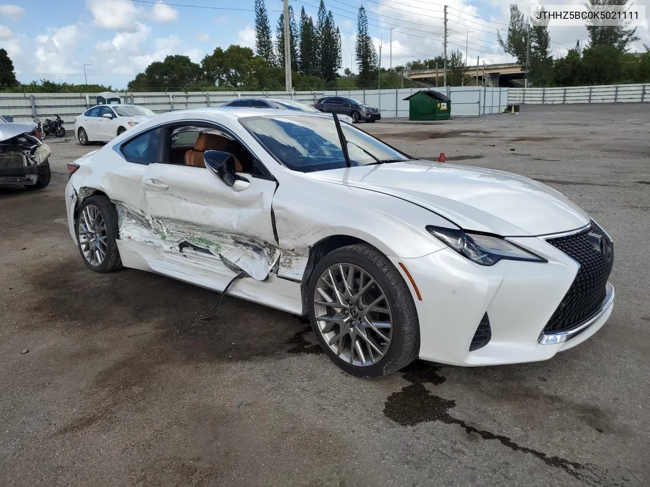 2019 Lexus Rc 350 VIN: JTHHZ5BC0K5021111 Lot: 77347894