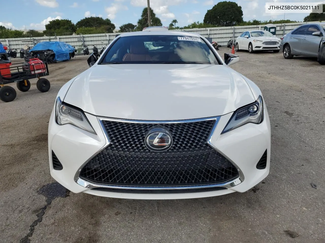 2019 Lexus Rc 350 VIN: JTHHZ5BC0K5021111 Lot: 77347894