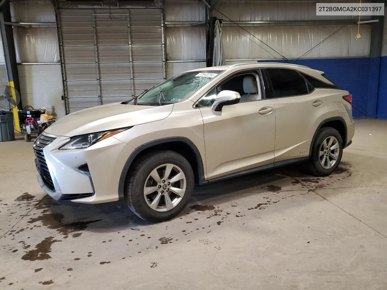 2019 Lexus Rx 450H Base VIN: 2T2BGMCA2KC031397 Lot: 77543234